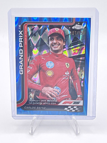Topps chrome 2025 carlos - f1,